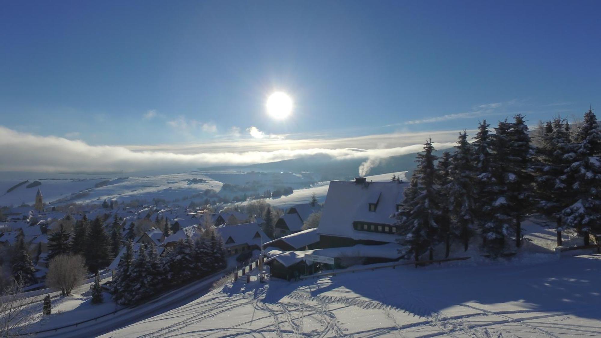 Hotel Haus am Berg - Pension direkt am Skihang Oberwiesenthal Exterior foto